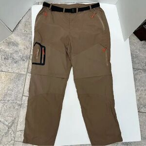 Summitskin Versa Convertible Polyester Belted Cargo Hiking‎ Pants size 38 x 30